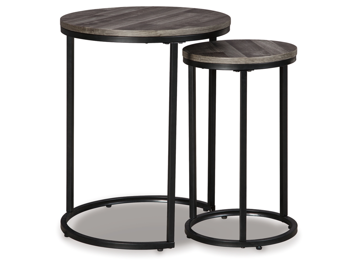 Briarsboro Accent Table (Set of 2) - Gray/Black