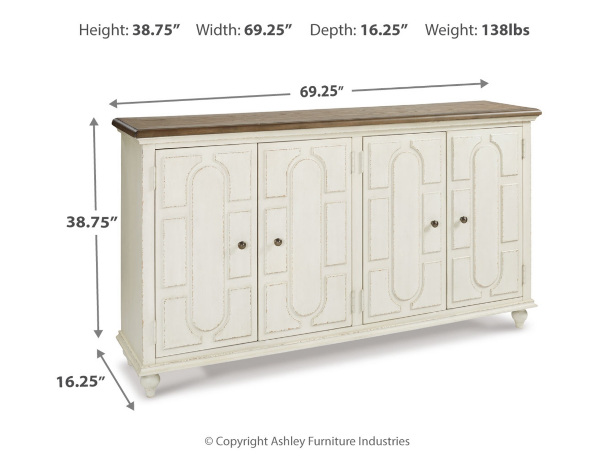 Roranville Cabinet - Antique White