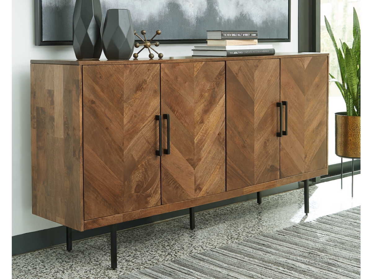 Prattville brown store accent cabinet