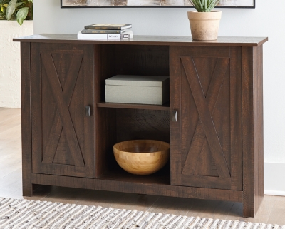 Turnley Accent Cabinet, Distressed Brown