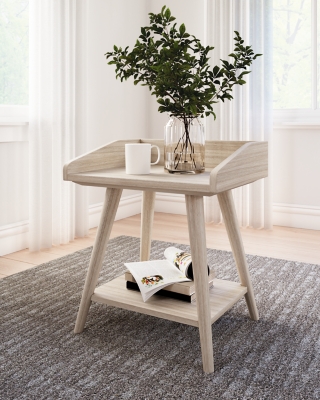 Natural Wood Accent Table, Light Wood Side Table, Solid Wood Side Table,  Natural Wood Side Table, Low Side Table, Modern Side Table 