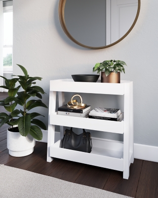 Blariden Shelf Accent Table, White