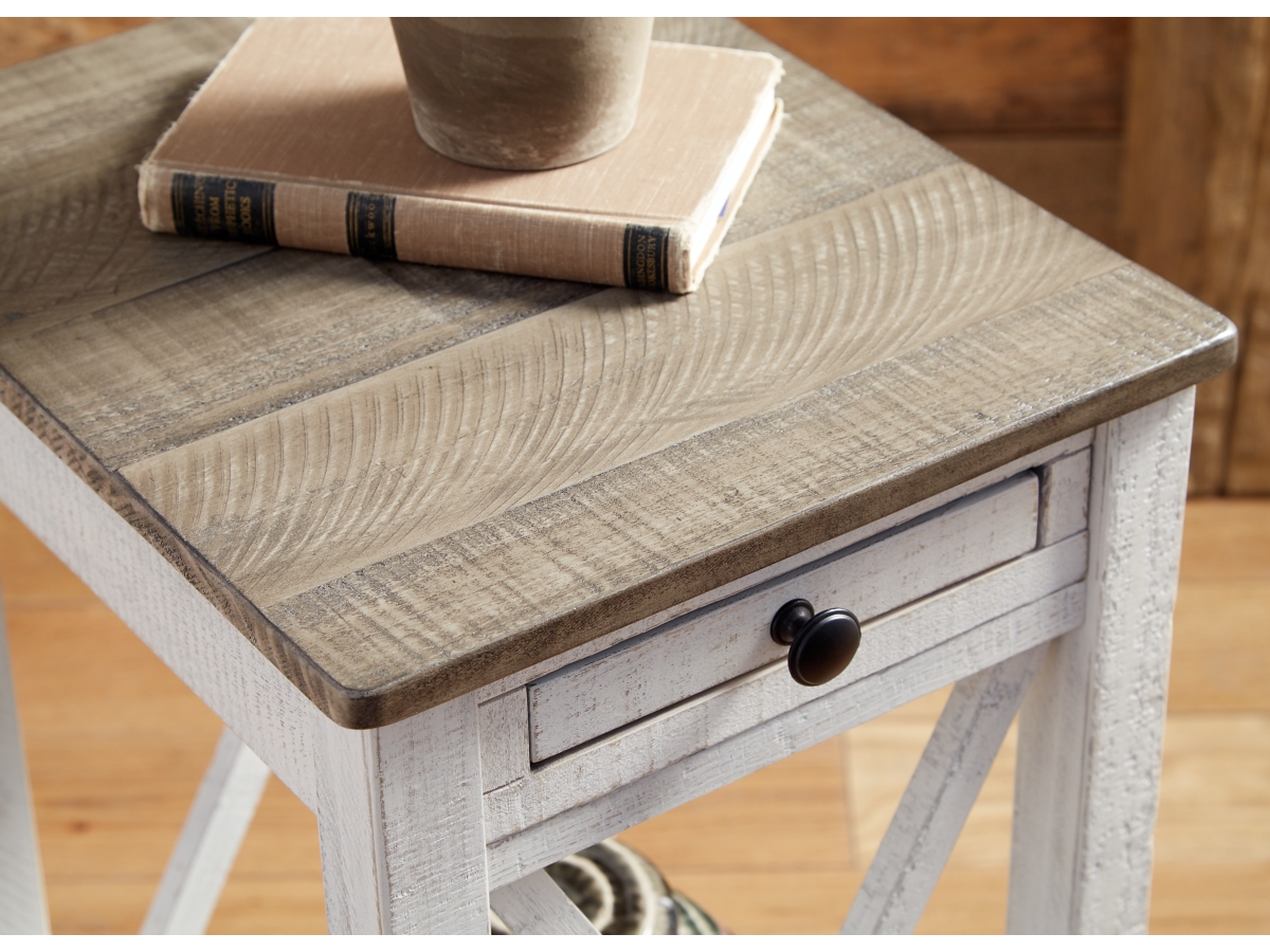 IDÉE AO TABLE Simpli Home Curtis Industrial 16 in. Wide Metal Cylinder