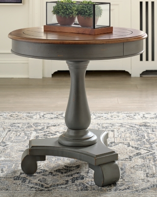 Mirimyn Accent Table, Gray/Brown