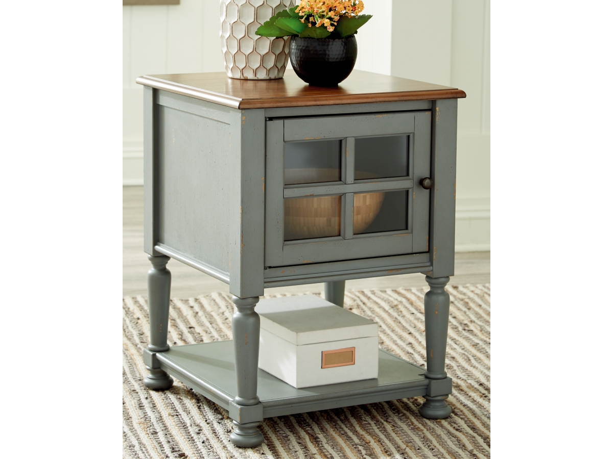 Mirimyn Accent Cabinet - Gray/Brown