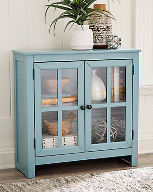 Nalinwood Accent Cabinet, Teal, rollover