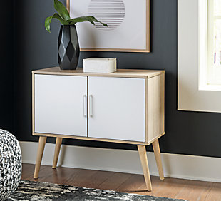 Orinfield Accent Cabinet, Natural/White, rollover