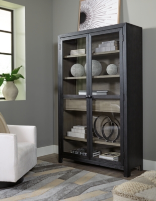 Lenston Accent Cabinet, Black/Gray