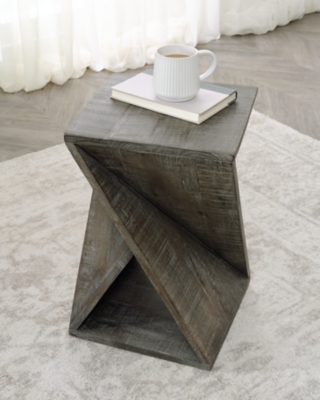Zalemont Accent Table, Distressed Gray
