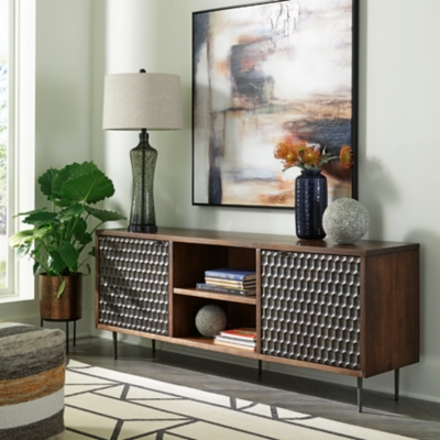 Doraley Accent Cabinet, Two-tone Brown