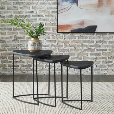 A4000539 Olinmere Accent Table (Set of 3), Black sku A4000539