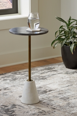 A4000540 Caramont Accent Table, Black/White/Gold Finish sku A4000540