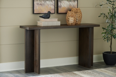 Jalenry Console Sofa Table, Grayish Brown