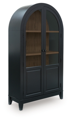 Dagandale Accent Cabinet, Black/Natural, large