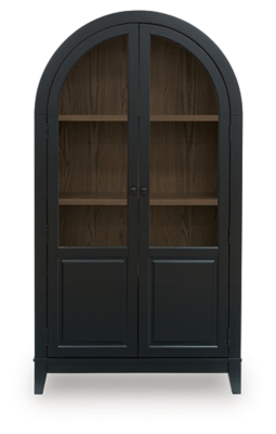 Dagandale Accent Cabinet, Black/Natural, large
