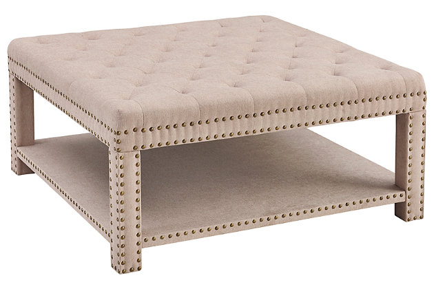 Nora Upholstered Coffee Table Ottoman, Ashley Furniture Coffee Table Ottoman