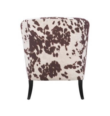 Cow print accent discount chair