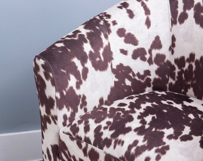 Purple print accent chair hot sale