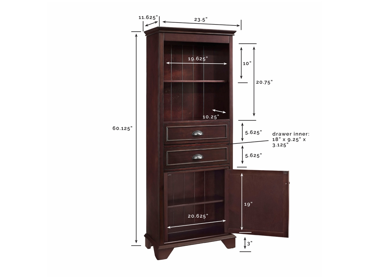 Crosley furniture lydia store tall cabinet