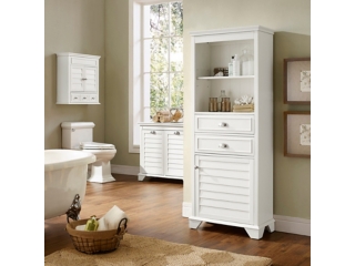 Crosley Tall Linen Storage Cabinet