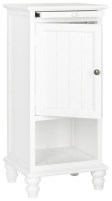 Wooden Storage Cabinet with Pull Out Tray, White, large