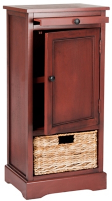 Safavieh Wicker Basket Tall Storage Cabinet Ashley Furniture Homestore