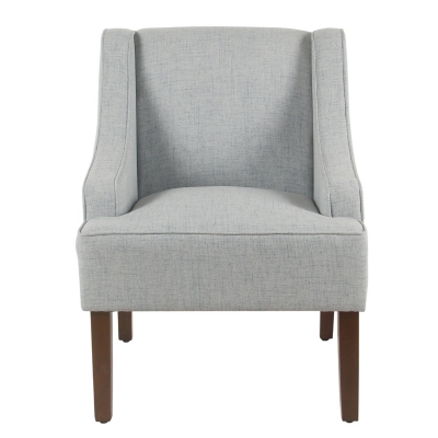 classic Swoop Arm Accent Chair, Light Gray, large