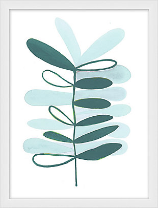 Giclee Teal Plant Wall Art, , rollover