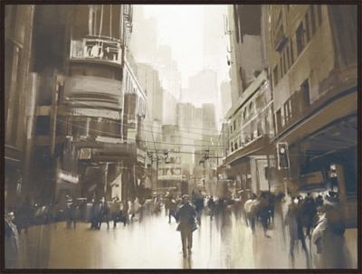 Giclee City Street Wall Art, , grid
