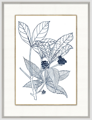 Giclee Blue Botanical Wall Art, , rollover