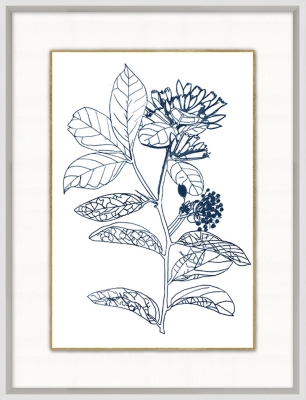 Giclee Blue Botanical Wall Art, , rollover