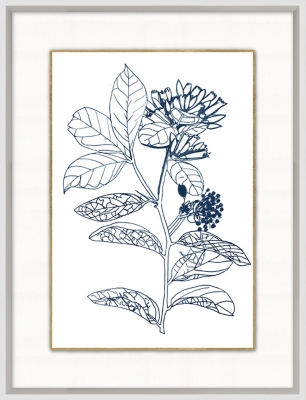 Giclee Blue Botanical Wall Art, , large