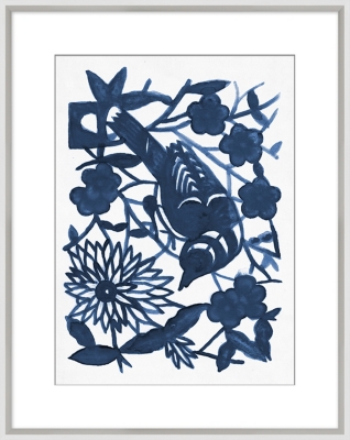 Providence Art Giclee Blue Nature Wall Art, Blue/White