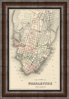Giclee Charleston Map Wall Art, , large