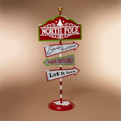 Decorative 60 Metal Holiday Street Sign Ashley Furniture Homestore