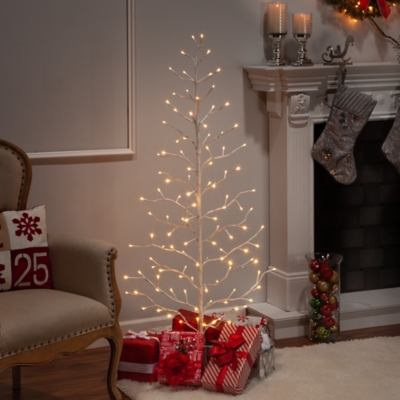 Decorative 5 2d Tree With White Led Lights