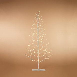 Decorative 5' 2d Tree With White Led Lights, , large