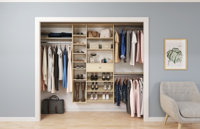 EasyFit 60-96 W Modern Raised Ultimate Closet System | Ashley