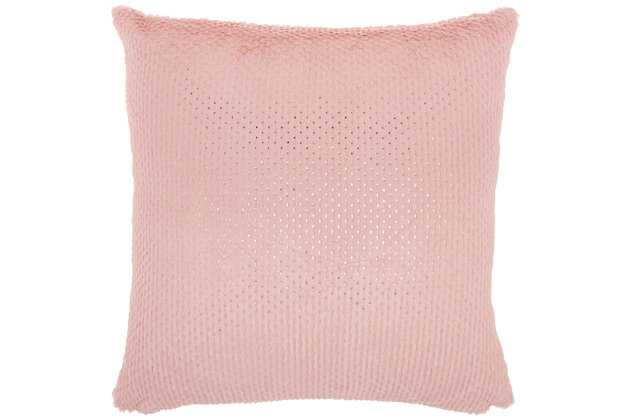 Indulge your taste for luxury with this dot foil faux fur pillow. The delicious texture adds a certain decadence to your space. Toss this sumptuous pillow anywhere you want to create an inviting, artistic ambiance.Made of acrylic, faux fur with polyester back | Soft polyfill | Zipper closure | Spot clean | Imported