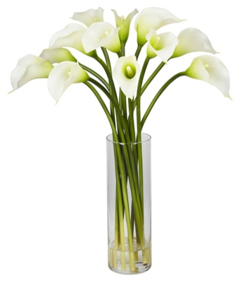 A600001457 Home Accent Mini Calla Lily Silk Flower Arrangemen sku A600001457
