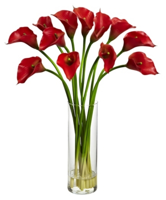 A600001458 Home accent Mini Calla Lily Silk Flower Arrangemen sku A600001458