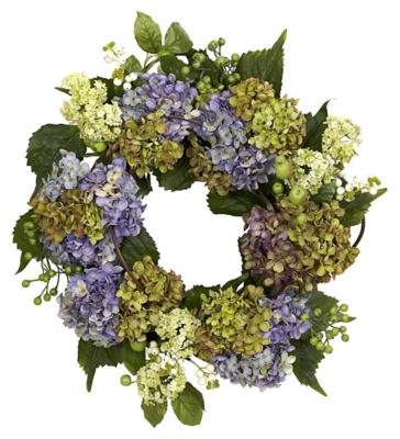 Home Accent 22 Hydrangea Wreath, Purple