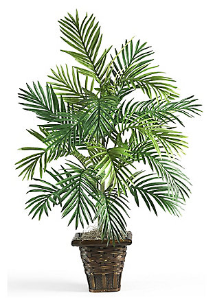 Home Accent Areca Palm with Wicker Basket Silk Plant, , rollover