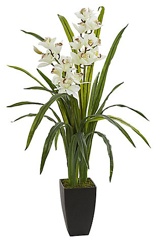 Home Accent 39” Cymbidium Orchid Artificial Plant, , large
