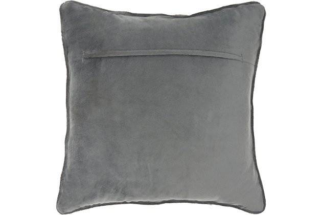 Put more than a pop of color in your space—add a pop of comfort, too! The soft microfiber cover is accentuated with delicate swarovski crystals creating a uniquely sumptuous accent for your home. Get lost in the elegant coziness of your home.Polyester front; polyester velvet back | Handcrafted elements | Soft polyfill | Zipper closure | Spot clean | Imported