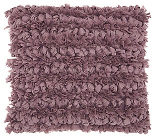 Modern Paper Loop Shag Lavender Pillow, Purple, large