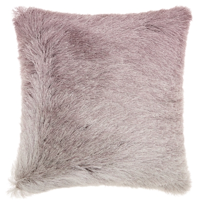 Modern Illusion Shag Lavender Pillow, Purple, large