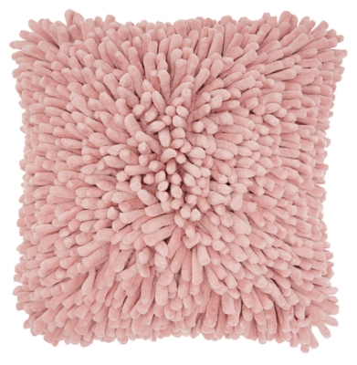 Modern Velvet Sponge Finger Life Styles Rose Pillow, Pink, large