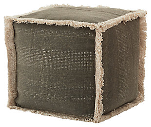 Modern Stonewash Life Styles Charcoal Cube, , large