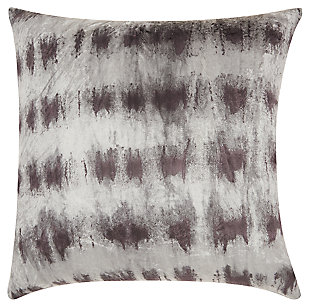 Drop some texture into your space with this cleverly stylish pillow. Crafted of tie-dye velvet, this cushion adds visual value to your home decor.Made of polyester | Handcrafted | Soft polyfill | Zipper closure | Spot clean | Imported